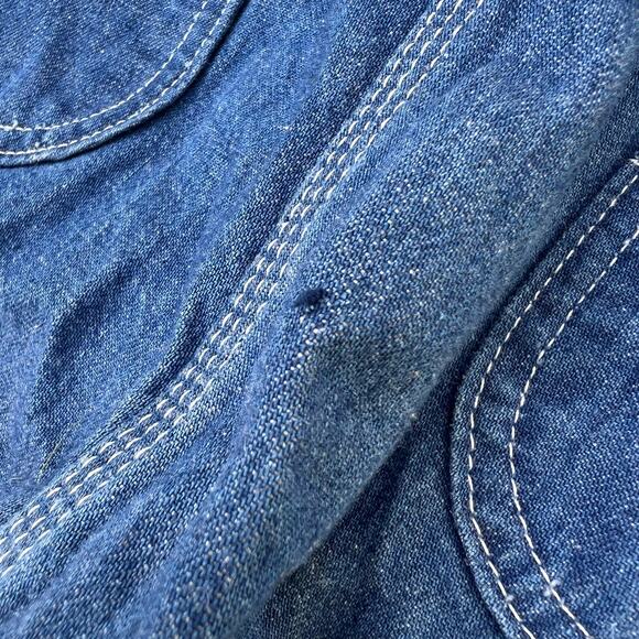 Vintage 70s? Carhartt Made in USA 38x34 denim jean overalls - Picture 2 of 7